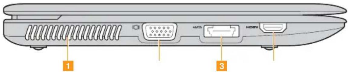 LENOVO IdeaPad U150 - Left-side view - 1