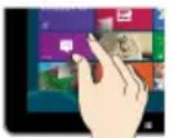 MEDION Akoya S6615T - Touch screen gestures - 4