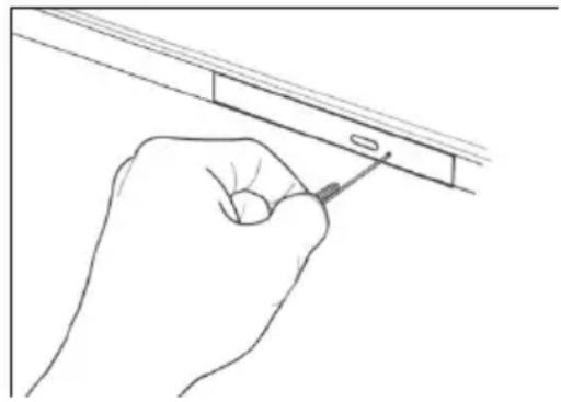MEDION Akoya P6815 - Emergency Ejection of a Blocked Disc - 1