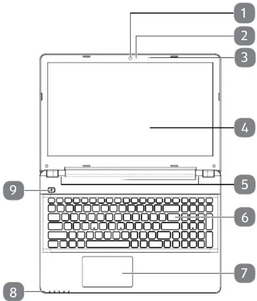 MEDION Akoya P6657 - Geöffnetes Notebook - 1