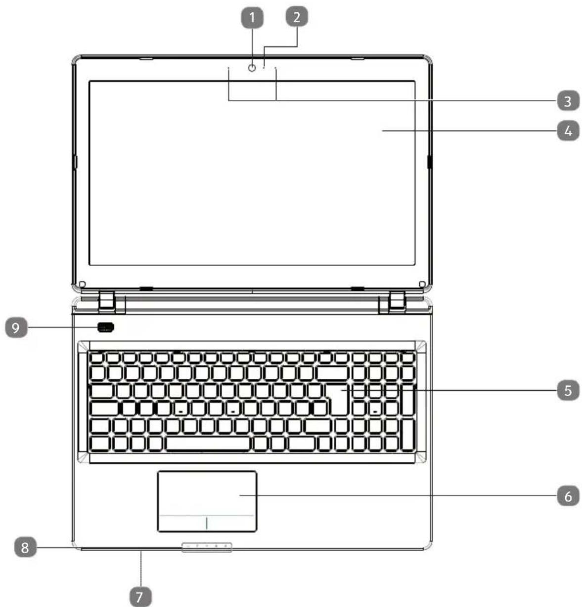 MEDION Akoya E6435 - Geöffnetes Notebook - 1