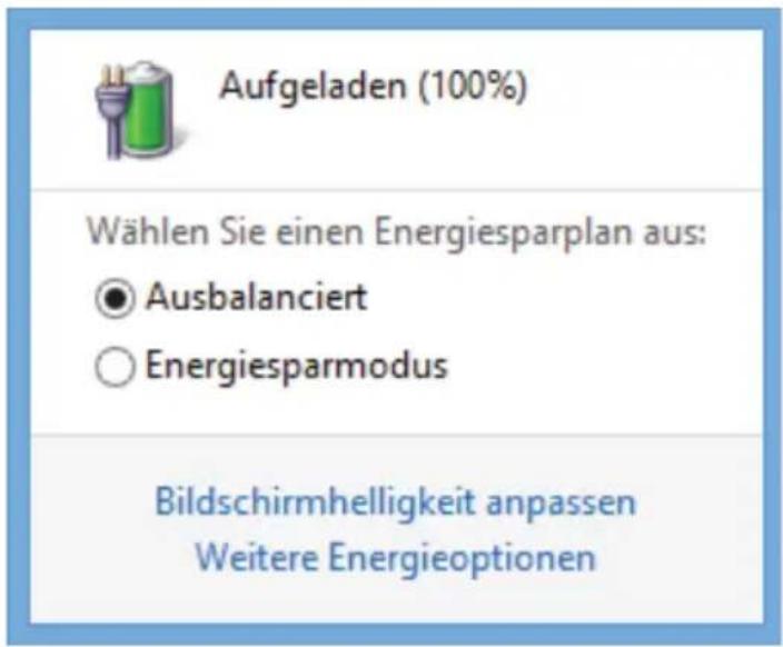 MEDION Akoya P2213T MD 98926 - Überprüfen der Akkuladung - 1
