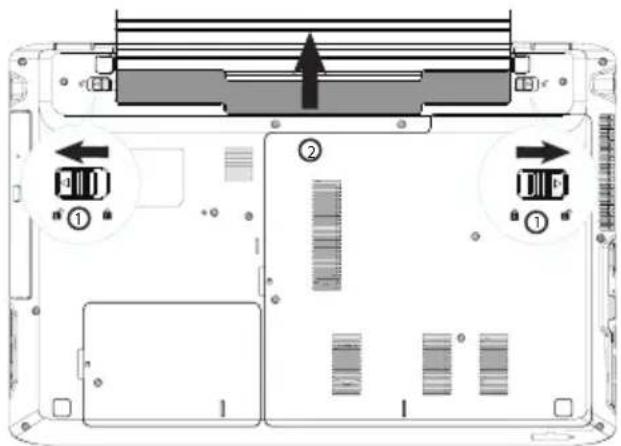 MEDION Akoya E7225T MD 98554 - Entnehmen des Akkus - 1