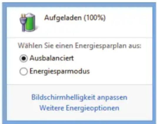 MEDION Akoya E1317T MD 98448 - Überprüfen der Akkuladung - 1