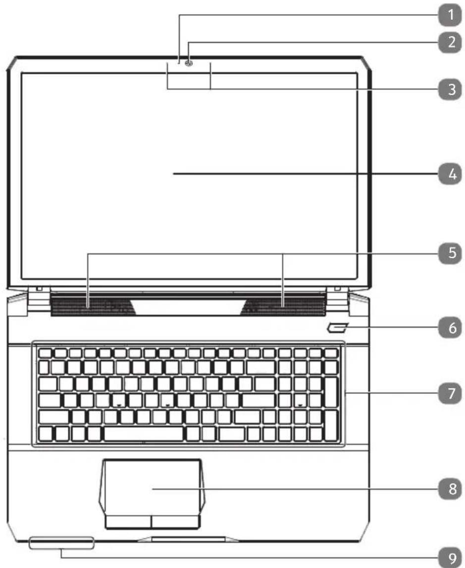MEDION Erazer X7841 MD 99735 - Geöffnetes Notebook - 1