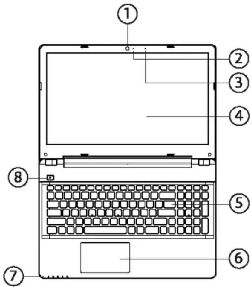 MEDION Erazer P6661 MD 99717 - Geöffnetes Notebook - 1