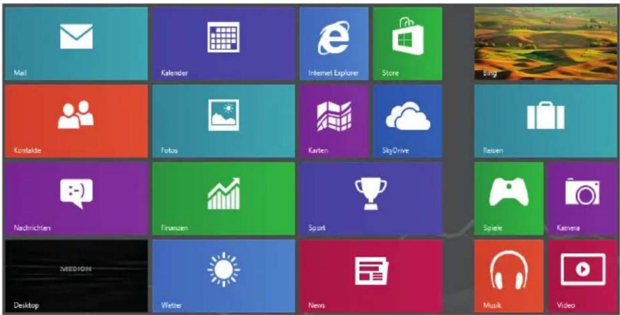 MEDION Erazer X7613 MD 99123 - Windows® 8 Startbildschirm - 1