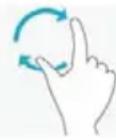 PEAQ PMM P1011 - Zweifingerbedienung des Touchpads - 2