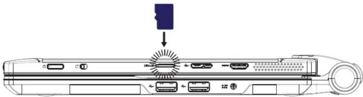 PEAQ PMM P1011 - Speicherkarte einlegen - 1