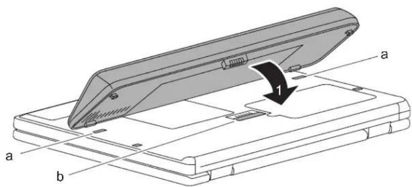 FUJITSU SIEMENS ESPRIMO Mobile U9200 - Installingthebattery - 2