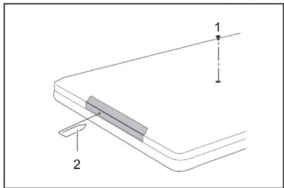 FUJITSU SIEMENS ESPRIMO Mobile U9200 - Removingtheopticaldrive - 1