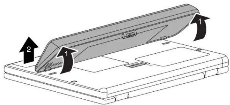 FUJITSU SIEMENS ESPRIMO Mobile U9200 - Removingthebattery - 1