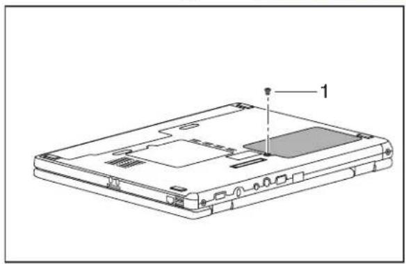 FUJITSU SIEMENS ESPRIMO Mobile U9200 - Removingtheharddisk - 1