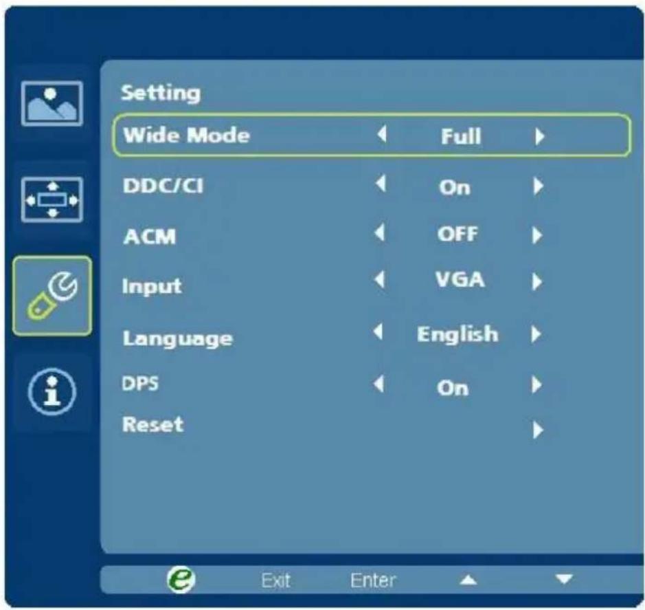 PACKARD BELL Maestro 240DML - Adjusting the setting - 1