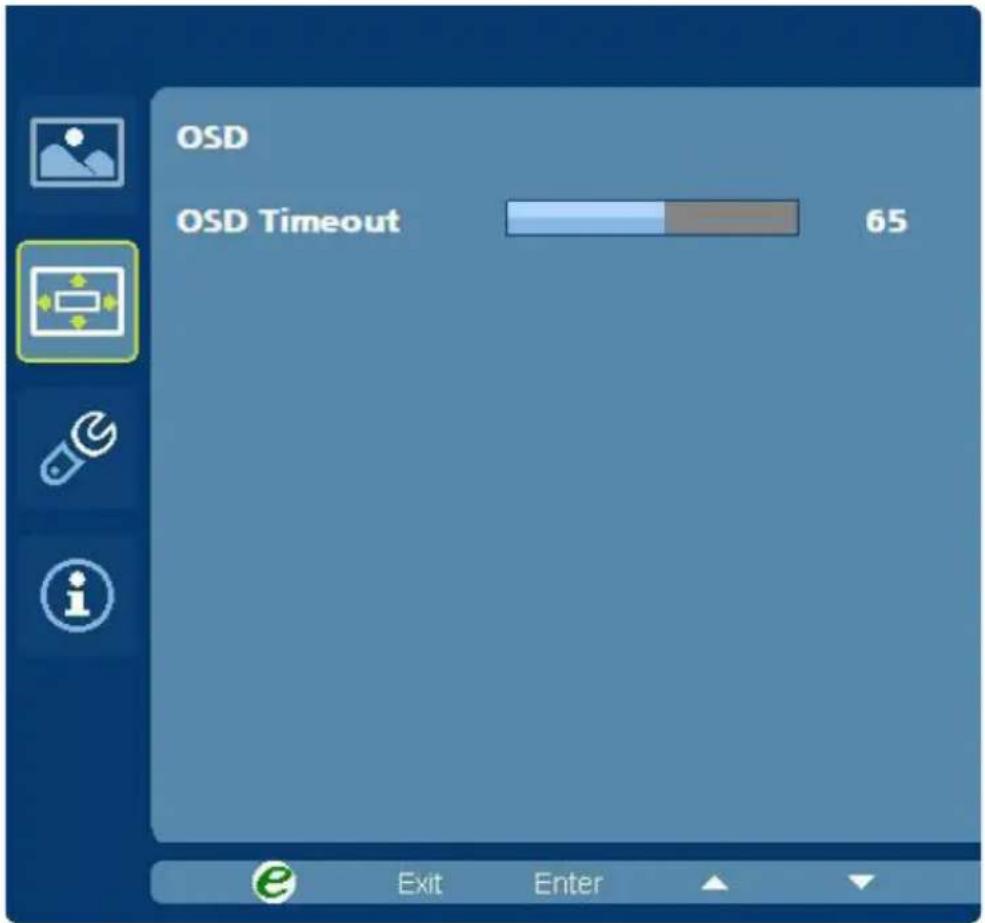 PACKARD BELL Maestro 240DML - Adjusting the OSD position - 1