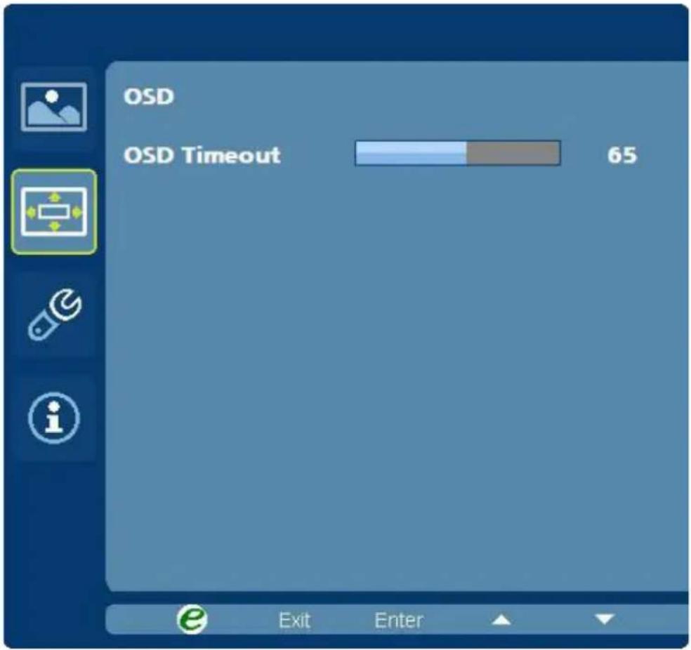 PACKARD BELL Maestro 226DX - OSD-Position einstellen - 1