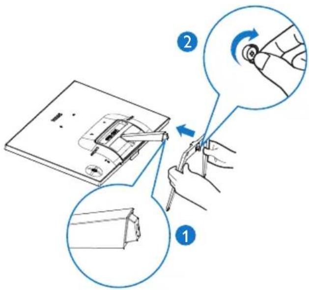 PHILIPS 276E7 - Basisständer anbringen - 2