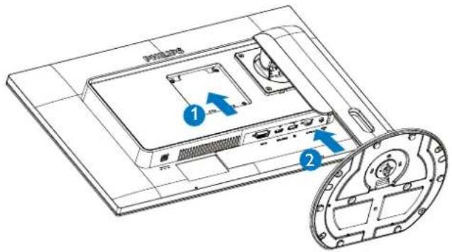 PHILIPS 272S4 - Basisständer anbringen - 2