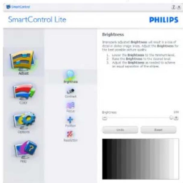 PHILIPS 247E6 - Adjust menu (Anpassungsmenü): - 1