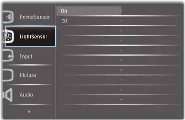 PHILIPS 241B6 - Wie schalte ich LightSensor ein? - 1