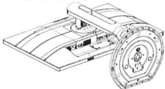 PHILIPS 241B6 - Basisbaugruppe zur VESA-Montage entfernen - 2