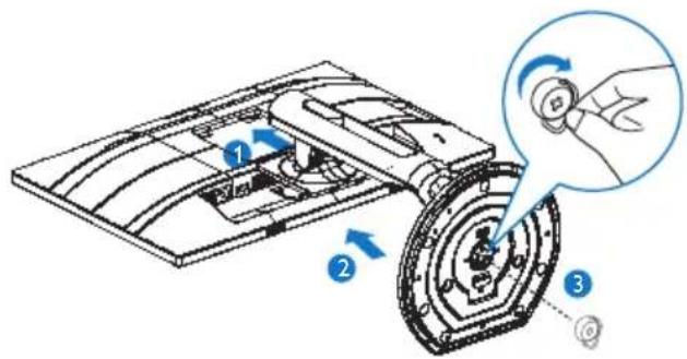 PHILIPS 241B6 - Basis installieren - 2