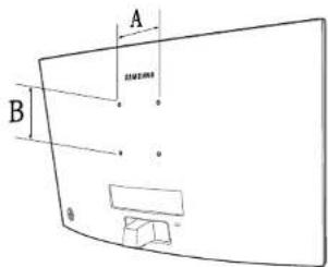 SAMSUNG C24F394FH - Spezifikationen des Wandhalterungskits (VESA) - 1