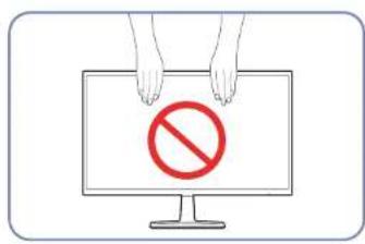 SAMSUNG C24F394FH - Vorsichtsmaßnahmen beim Bewegen des Monitors - 1