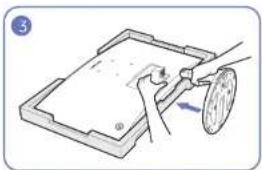 SAMSUNG C24F394FH - Befestigen des Standfußes (C22F390FH\* / C22F392FH\* / C24F390FH\* / C24F392FH\* / C24F394FH\* / C24F399FH\* / C27F390FH\* / C27F391FH\* / C32F391FW\*) - 5