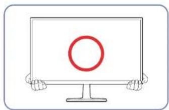 SAMSUNG SyncMaster C27F396FH - Vorsichtsmaßnahmen beim Bewegen des Monitors - 2