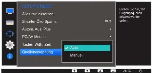 SAMSUNG SyncMaster S27E450D - Konfigurieren von Quellenerkennung - 1