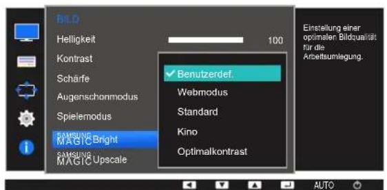 SAMSUNG SyncMaster S27E450D - Konfigurieren von SAMSUNG MAGIC Bright - 1