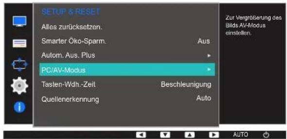 SAMSUNG SyncMaster S27E450D - Konfigurieren von PC/AV-Modus - 1
