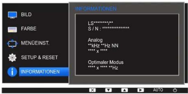SAMSUNG SyncMaster S27E450D - Anzeigen von INFORMATIONEN - 1