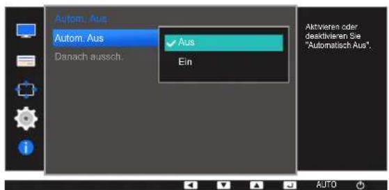 SAMSUNG SyncMaster S27E450D - Konfigurieren von Autom. Aus - 3