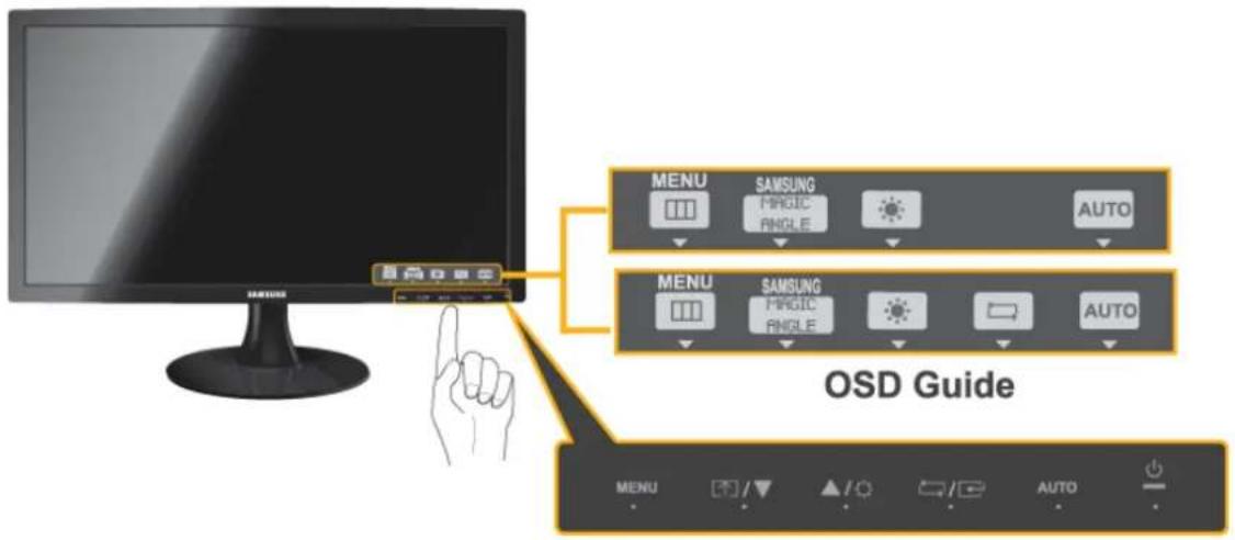 SAMSUNG SyncMaster S24B300N - Bedientasten des Geräts - 1