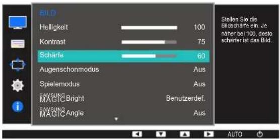 SAMSUNG SyncMaster S19E200NY - Konfigurieren von Schärfe - 2