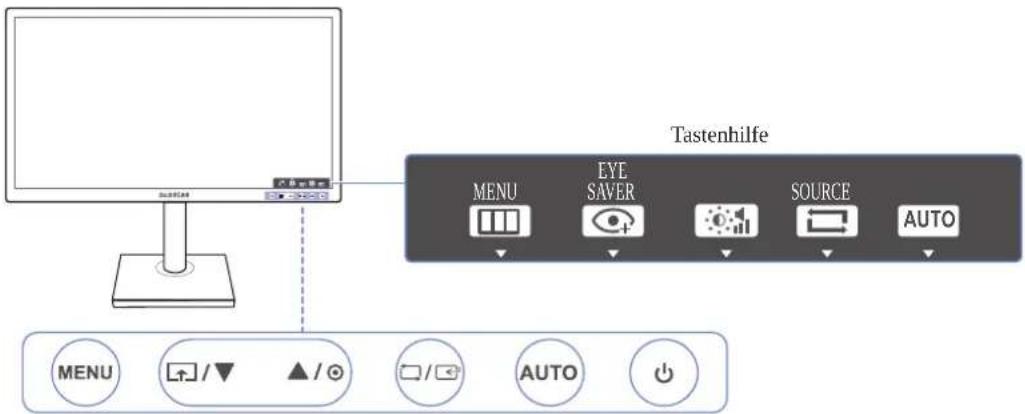 SAMSUNG SyncMaster S19E200NY - Tasten auf Vorderseite (S\*\*E450M\*) - 2