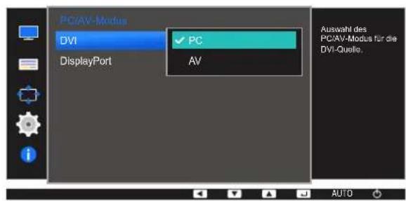 SAMSUNG SyncMaster S19E200NY - Konfigurieren von PC/AV-Modus - 2