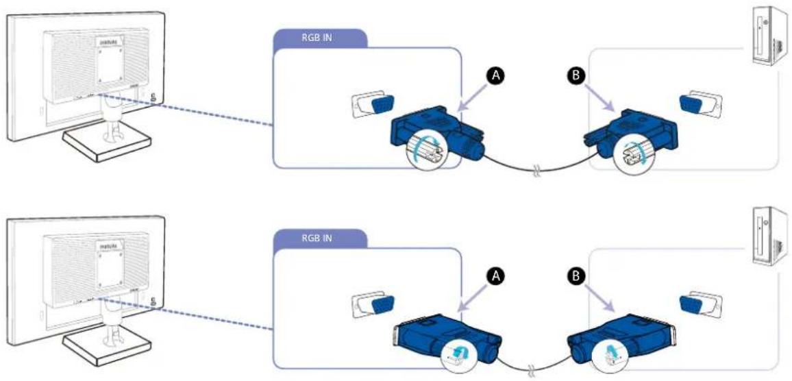 SAMSUNG SyncMaster S19E200NY - Anschluss über D-SUB-Kabel (analoger Typ) - 2