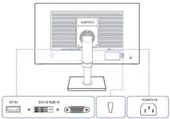 SAMSUNG SyncMaster S19E200NY - Rückseite (S\*\*E450D\*) - 2