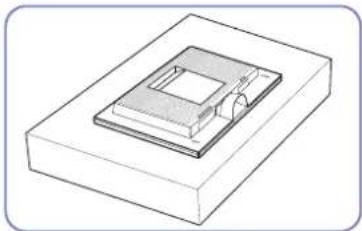 SAMSUNG SyncMaster S19E200NY - Befestigen des Standfußes (Serie SE200) - 5