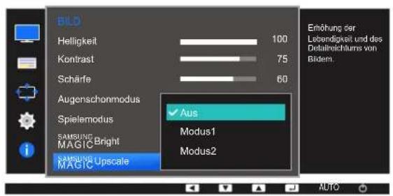 SAMSUNG SyncMaster S19E200NY - Konfigurieren von SAMSUNG MAGIC Upscale - 1