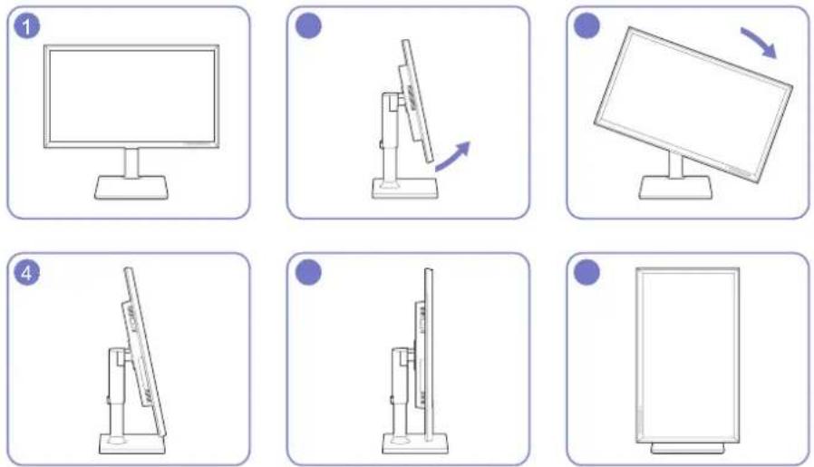SAMSUNG SyncMaster S19E200NY - Drehen des Monitors (Serie SE450, SE650) - 1