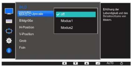 SAMSUNG SyncMaster S19E200NY - Konfigurieren von SAMSUNG MAGIC Upscale - 2
