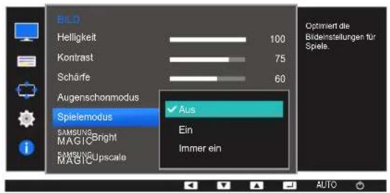 SAMSUNG SyncMaster S19E200NY - Den Spielemodus konfigurieren - 1