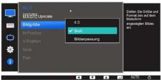 SAMSUNG SyncMaster S19E200BR - Ändern der Bildgröße - 4