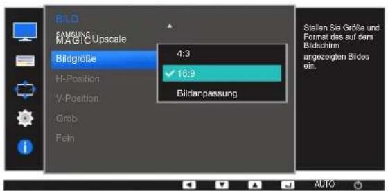 SAMSUNG SyncMaster S19E200BR - Ändern der Bildgröße - 3