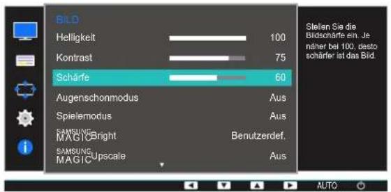 SAMSUNG SyncMaster S19E200BR - Konfigurieren von Schärfe - 1
