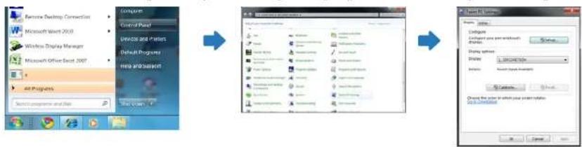 SAMSUNG SyncMaster S24C770T - Zugriff über Tablet PC-Einstellungen unter Windows 7 - 1